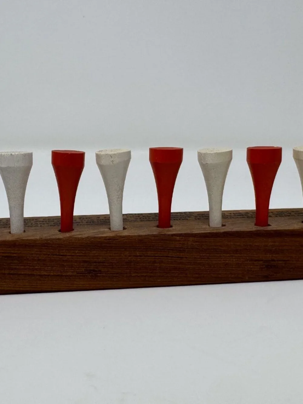 Vintage Wooden Peg Solitaire Puzzle Brain Teaser Game